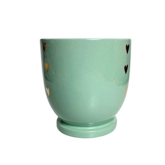 Belle Maison Dog Lover’s Coffee Mug, Mint Green With Gold Hearts - Picture 9 of 12